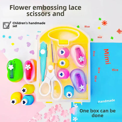 🔥Begrenzte Stückzahl verfügbar 62 % Rabatt🔥✨ DIY-Lochstanz-Set für Kinder - Erstelle niedliche Formen 🎁📏