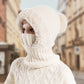 ❄️🧣Damen Winter Einteilig Gestrickte Mütze Schal Maske🎁