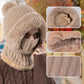 ❄️🧣Damen Winter Einteilig Gestrickte Mütze Schal Maske🎁
