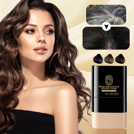 🔥Kaufen Sie 2 und erhalten Sie 3 gratis🎁Tragbarer Haarfärbekamm zur Abdeckung grauer Haare ！Naturschwarz, Schwarzbraun, Kaffee