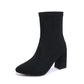 Women's Chunky Heel Pointed Toe Ankle Boots