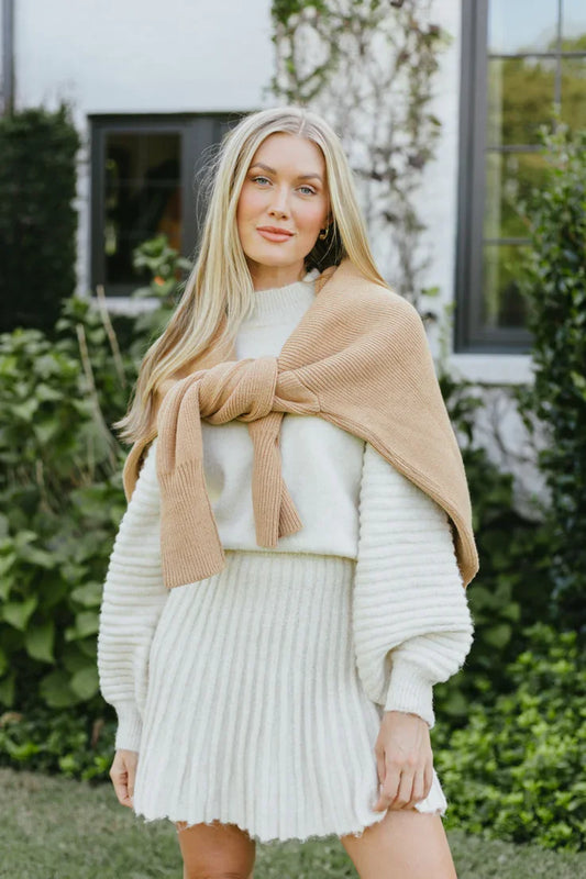 🔥Weihnachtsverkauf – bis zu 50 % Rabatt🎅 Set aus plissiertem Strickrock