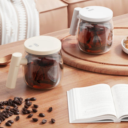 📢📢62% RABATT!!! 🎅Tragbarer elektrischer Kaffeebecher mit Rührfunktion und Griff