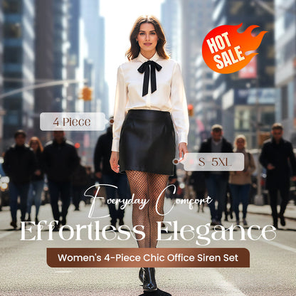 🌸Frühlings-Vorverkauf💐 4-teiliges elegantes Büro-Set für Damen